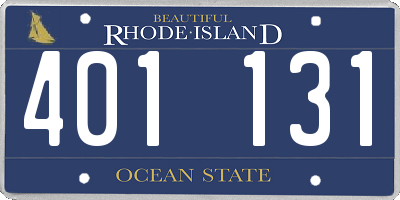 RI license plate 401131