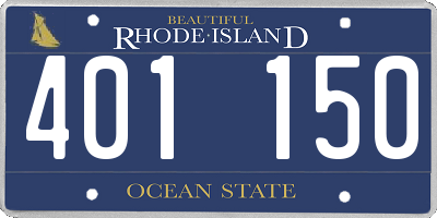 RI license plate 401150