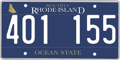 RI license plate 401155
