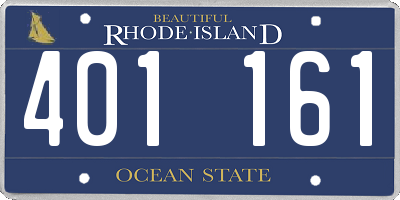 RI license plate 401161