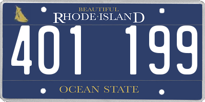 RI license plate 401199