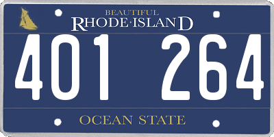 RI license plate 401264