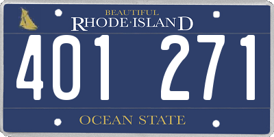 RI license plate 401271