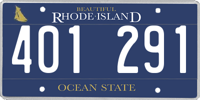 RI license plate 401291