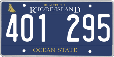 RI license plate 401295