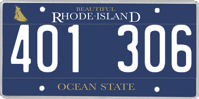 RI license plate 401306