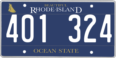 RI license plate 401324