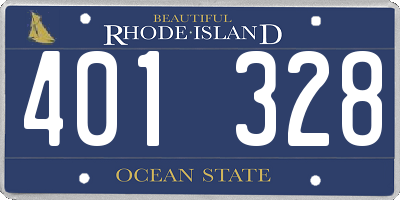 RI license plate 401328