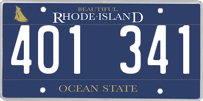 RI license plate 401341