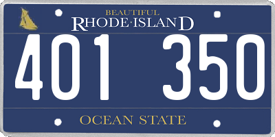 RI license plate 401350