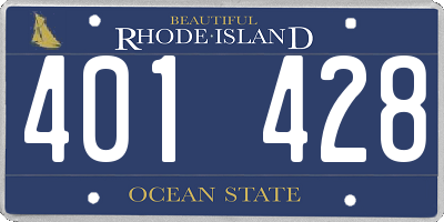 RI license plate 401428