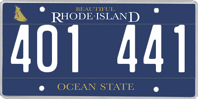 RI license plate 401441