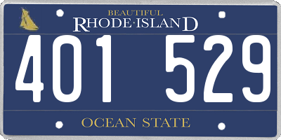 RI license plate 401529