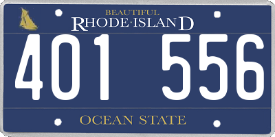 RI license plate 401556