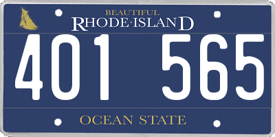 RI license plate 401565