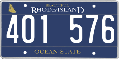 RI license plate 401576