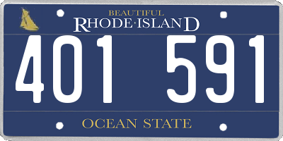 RI license plate 401591