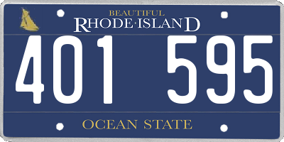 RI license plate 401595