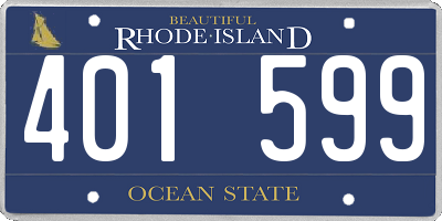 RI license plate 401599