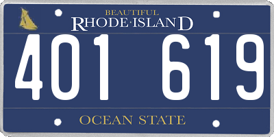 RI license plate 401619