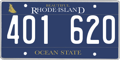 RI license plate 401620