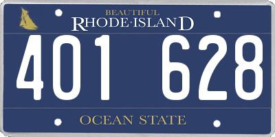 RI license plate 401628