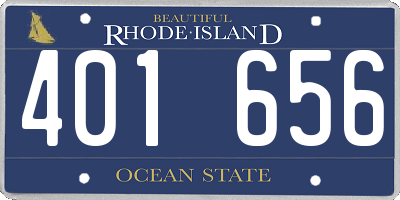 RI license plate 401656