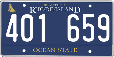 RI license plate 401659