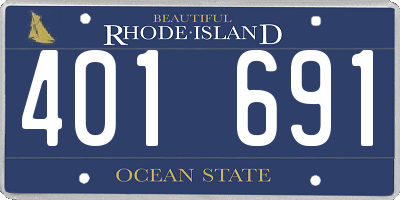 RI license plate 401691