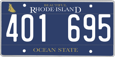 RI license plate 401695