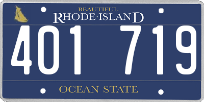 RI license plate 401719
