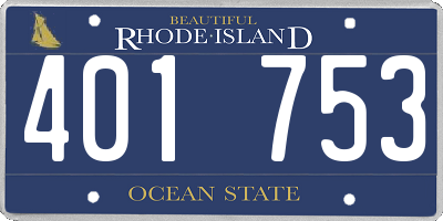 RI license plate 401753
