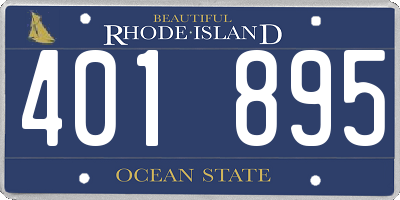RI license plate 401895