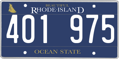 RI license plate 401975