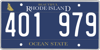 RI license plate 401979