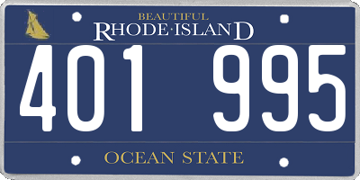 RI license plate 401995