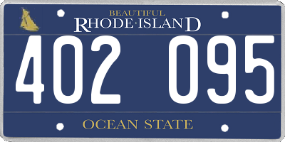 RI license plate 402095