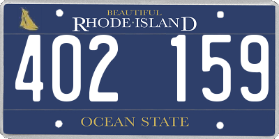 RI license plate 402159