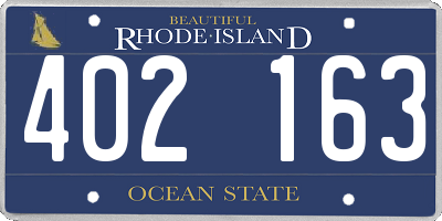 RI license plate 402163