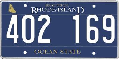 RI license plate 402169