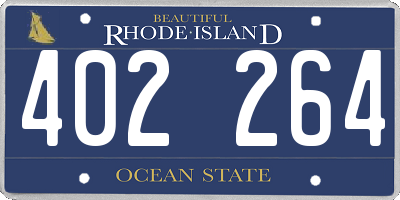 RI license plate 402264