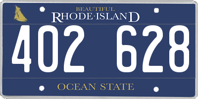 RI license plate 402628