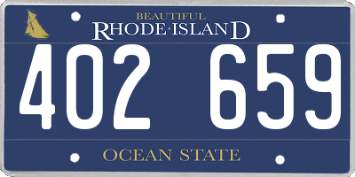 RI license plate 402659