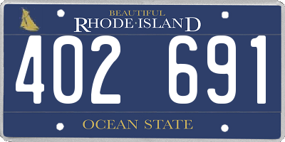 RI license plate 402691