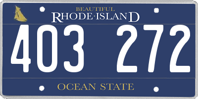 RI license plate 403272