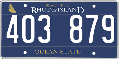 RI license plate 403879