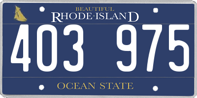 RI license plate 403975