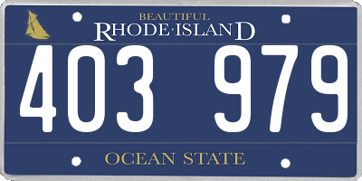 RI license plate 403979