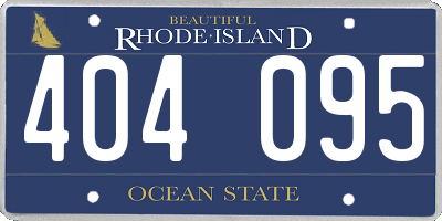 RI license plate 404095