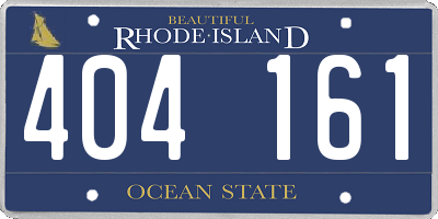 RI license plate 404161